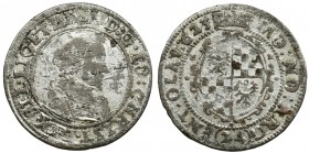 Silesia, John Christian, 24 Kreuzer Ohlau 1623 HR
Odmiana z napisem OLAV na rewersie.
Reference: F.u.S. 1579, E.-M.III.34
Grade: VF-
