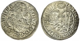 Silesia under Habsburgs, Leopold I, 3 Kreuzer Breslau 1668 SHS
Odmiana z SIL na końcu napisu, korona bez szarf, inicjały SHS mincmistrza Salomona Ham...