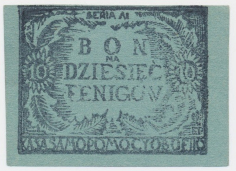 Oflag II C Woldenberg, Bon na 10 fenigów (1944) - Seria AIReference: Podczaski D...