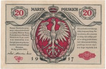 20 marek 1916 Jenerał - rzadki
Dużej rzadkości banknot z błędną klauzulą 'jenerał'. Od kilku lat nie występujący w stanach kolekcjonerskich.&nbsp;
O...