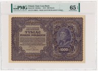1.000 marek 1919 - II Serja Y - PMG 65 EPQ
Emisyjny stan zachowania.&nbsp;
Banknot w dużym gradingu PMG.Reference: Miłczak 29c
Grade: PMG 65 EPQ