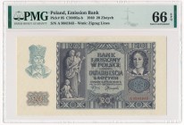 20 złotych 1940 - A - PMG 66 EPQ
Poszukiwana i lubiana pierwsza seria A.&nbsp;
Emisyjny stan zachowania.Reference: Miiłczak 95a
Grade: PMG 66 EPQ