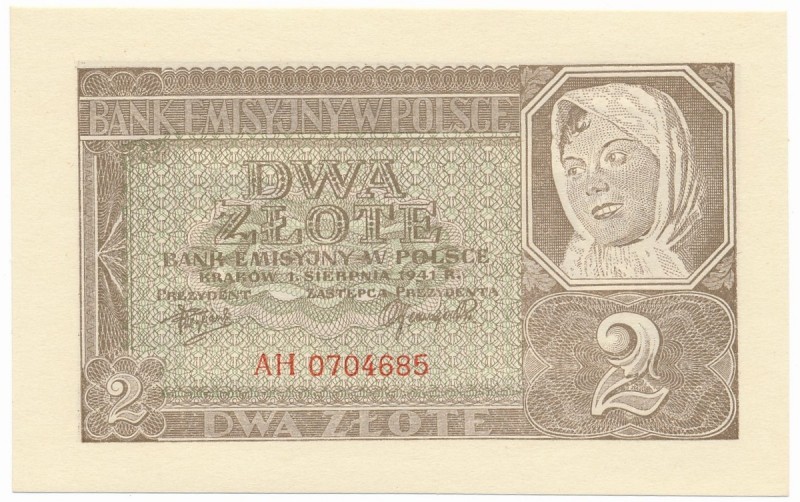 2 złote 1941 - AH -
Lepsza seria.
Stan emisyjny.Reference: Miłczak 100
Grade:...