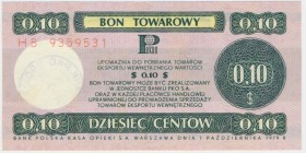 Pewex 10 centów 1979 - mały - HB -
Wymiary pola bonu 111 x 55 mm.&nbsp;
Emisyjny stan zachowania.Reference: Miłczak B27b
Grade: UNC