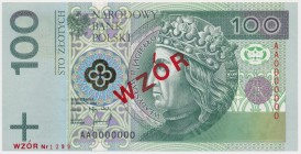 100 złotych 1994 WZÓR - AA 0000000 - Nr. 1299
Emisyjny stan zachowania.Reference: Miłczak 199Wa
Grade: UNC