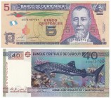 PWPW, Banknoty zagraniczne drukowane przez wytwórnię (2szt.)
Zestaw dwóch banknotów:&nbsp;
1)&nbsp;5 quetzales Banco De Guatemala banknot obiegowy 2...