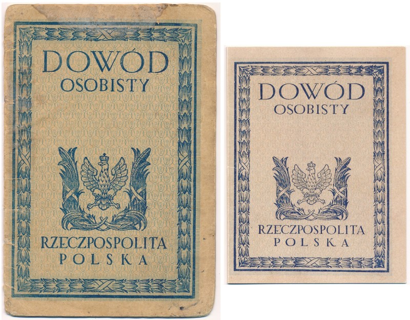 PWPW, Reprint okładki dowodu osobistego z pikniku PWPW wraz z oryginalnym dowode...