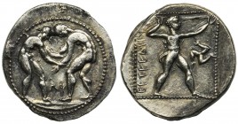 Greece, Pamphylia, Aspendos, Stater - rareReference: SNG Paris 83, SNG von Aulock 4566
Grade: XF