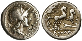 Roman Republic, M. Cipius M. f., DenariusReference: Crawford 289/1
Grade: VF+