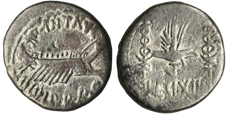 Roman Republic, Marc Antony, DenariusReference: Crawford 544/27, Sydenham 1232a...