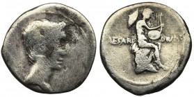 Roman Imperial, Octavian Augustus, Denarius - rareReference: RIC 210
Grade: VF-