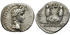 Roman Imperial, Octavian Augustus, Denarius - rareReference: RIC 210
Grade: VF