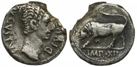 Roman Imperial, Octavian Augustus, Denarius - rareReference: RIC 178a
Grade: VF