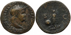 Roman Imperial, Nero, AsReference: RIC 314
Grade: VF