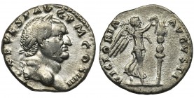 Roman Imperial, Vespasian, Denarius - rarerReference: RIC 362
Grade: VF+