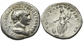 Roman Imperial, Trajan, DenariusReference: RIC 190a var
Grade: VF+