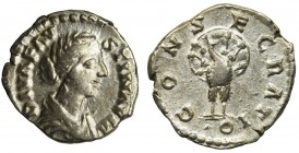Roman Imperial, Faustina II Junior, Denarius
Cesarstwo Rzymskie
Faustyna II Młodsza (147-176, córka Antoninusa Piusa, żona Marka Aureliusza), Denar ...
