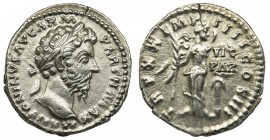 Roman Imperial, Marcus Aurelius, DenariusReference: RIC 163
Grade: XF
