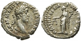 Roman Imperial, Commodus, DenariusReference: RIC 164
Grade: VF+