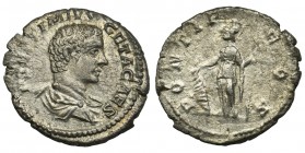 Roman Imperial, Geta, DenariusReference: RIC 34b
Grade: VF+