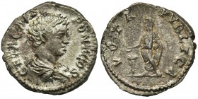 Roman Imperial, Geta, DenariusReference: RIC 18
Grade: VF+