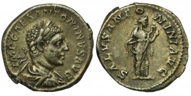 Roman Imperial, Elagabalus, Denarius - rarerReference: RIC 139
Grade: VF