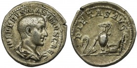 Roman Imperial, Maximus, Denarius - rareReference: RIC 1
Grade: VF+