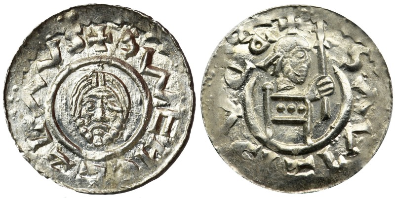 Bohemia, Bretislav II, Denarius - continuous border
Piękny menniczy egzemplarz ...