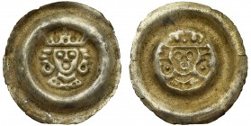 Bohemia, Vaclav II, Brakteat
Srebro, średnica 23-24 mm, waga 0.56 g 
Reference: Cach 869
Grade: XF-