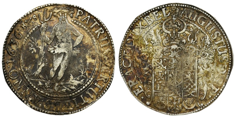 Germany, Brunswick-Lüneburg, Augustus the Younger, Thaler Zellerfeld 1636 - rare...