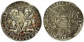 Germany, Saxony-Gotha, Johann Casimir and Johann Ernst II, Thaler Saalfeld 1597Reference: Davenport 9758
Grade: VF