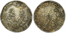 Germany, Saxony-Weimar, Friedrich Wilhelm I and Johann III, Thaler Saalfeld 1597 - rarerReference: Davenport 9779
Grade: VF+