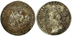 Germany, Saxony, Christian II, Johann Georg I and August, Thaler Dresden 1602 HRReference: Davenport 7561
Grade: VF