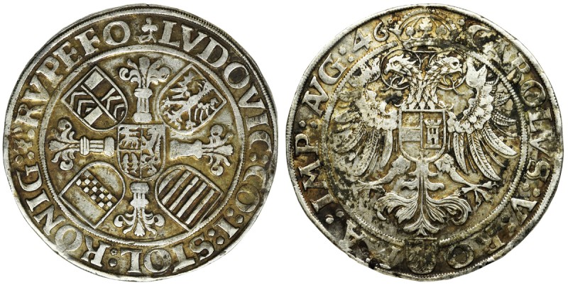 Germany, Stolberg-Königstein, Ludwig II, Guldiner (Thaler) Nördlingen 1546 - rar...