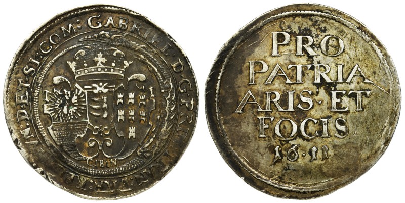 Transylvania, Gabriel Batory, Thaler Hermannstadt 1611 - very rareReference: Dav...