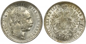 Austria, Franz Joseph I, 1 Floren Wien 1889Reference: Herinek 589
Grade: AU