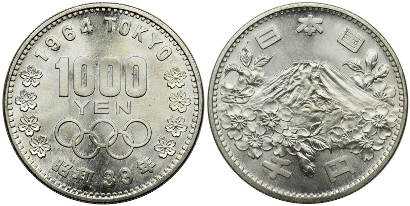 Japan, Hirohito (Showa), 1000 Yen Osaka 1964 (year 39)Reference: KM Y80
Grade: ...