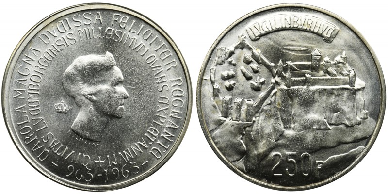 Luxembourg, Charlotte, 250 francs 1963Piękny, menniczy egzemplarz.
Reference: K...