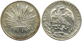 Mexico, Republic, 8 Reales 1894 Ca MMReference: KM 377
Grade: VF+