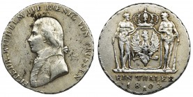 Germany, Prussia, Frederic William III, Thaler Berlin 1803 AReference: Jaeger 29, Davenport 755
Grade: 3 ~