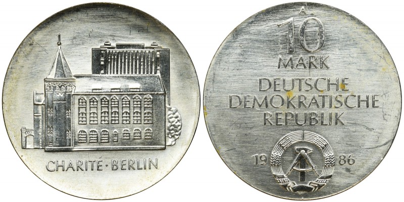 Germany, DDR, 10 Mark Berlin 1986 - CharitéReference: Jaeger 1612
Grade: UNC/AU...