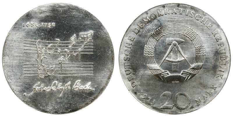 Germany, DDR, 20 Mark Berlin 1975 - BachReference: Jaeger 1555
Grade: AU