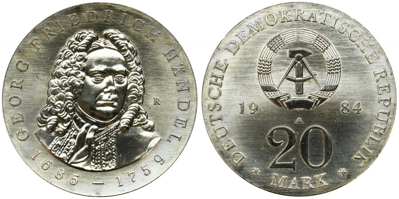 Germany, DDR, 20 Mark Berlin 1984 - HändelReference: Jaeger 1595
Grade: UNC