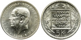 Sweden, Gustaf VI Adolf, 5 korona Stockholm 1966Reference: KM 839
Grade: UNC/AU