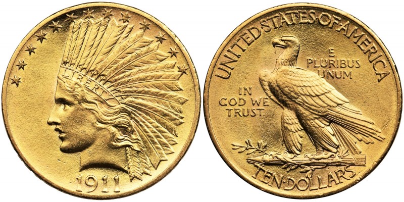 USA, 10 dollars Philadelphia 1911 - Indian Head
Nice with a lot of luster but w...