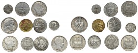 Lot, Mix srebrnych monet (11 pcs.)
Grade: VF