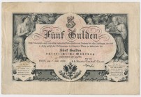 Austria 5 gulden 1866
Attractive piece with few folds and creases and minor tear at the right margin.&nbsp;
Good eye appeal with relatively clean pa...
