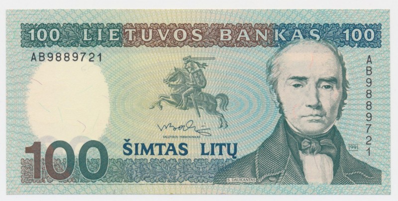 Lithuania, 100 litu 1991 - AB -
Brilliant uncirculated piece.

Wyśmienicie za...