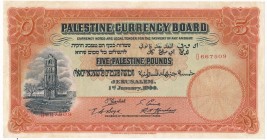 Palestine, 5 pounds 1944 - RARE
Rare piece and better 1944 date.&nbsp;
After masterfull minor repairs.
Superb eye appeal.&nbsp;
Bardzo rzadki, wys...