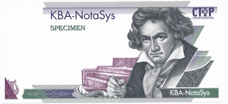 Swietzeland, KBA-NotaSys SPECIMEN
Grade: UNC